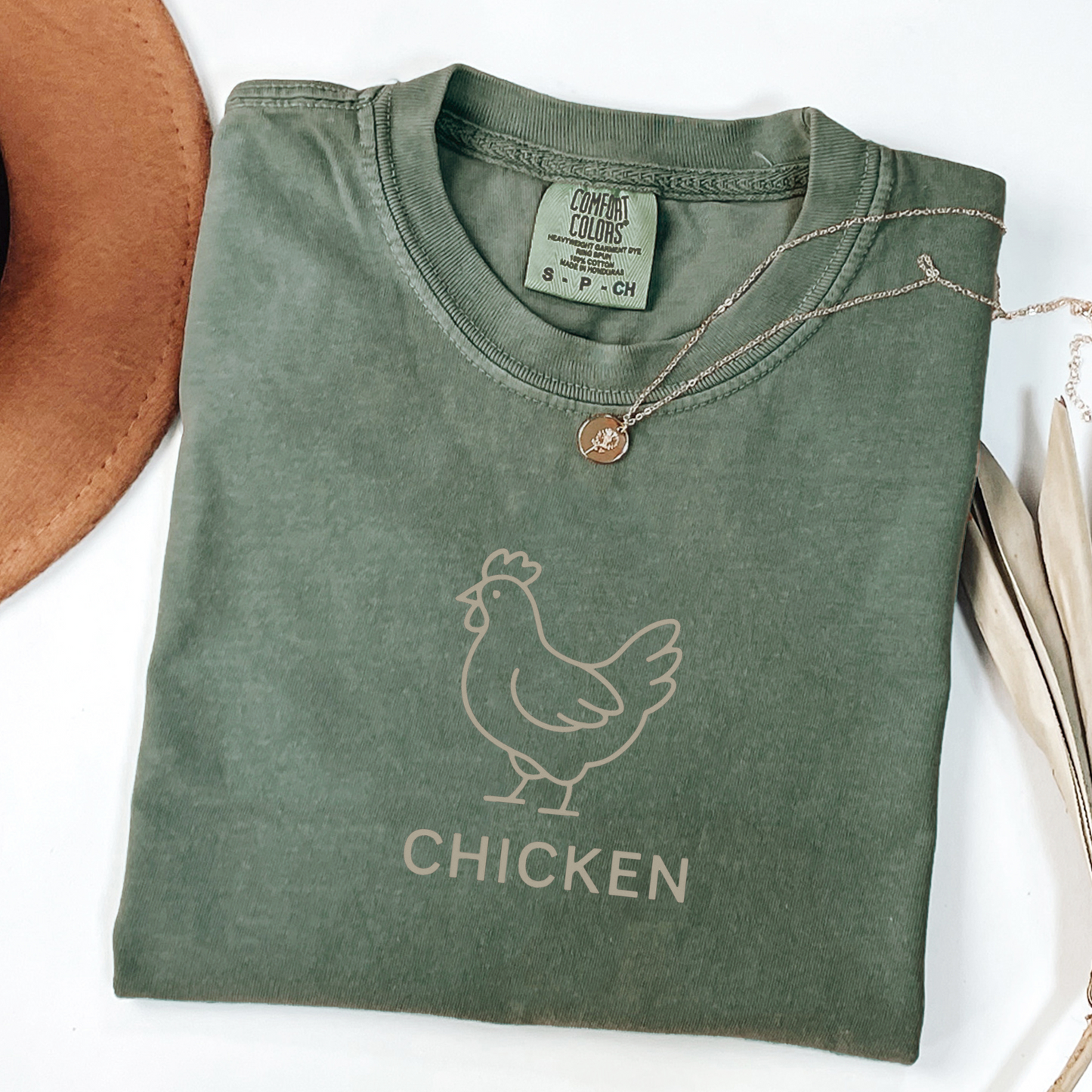 Chicken T-Shirt – Minimalist Farm Animal Tee for Chicken Lovers & Backyard Farmers