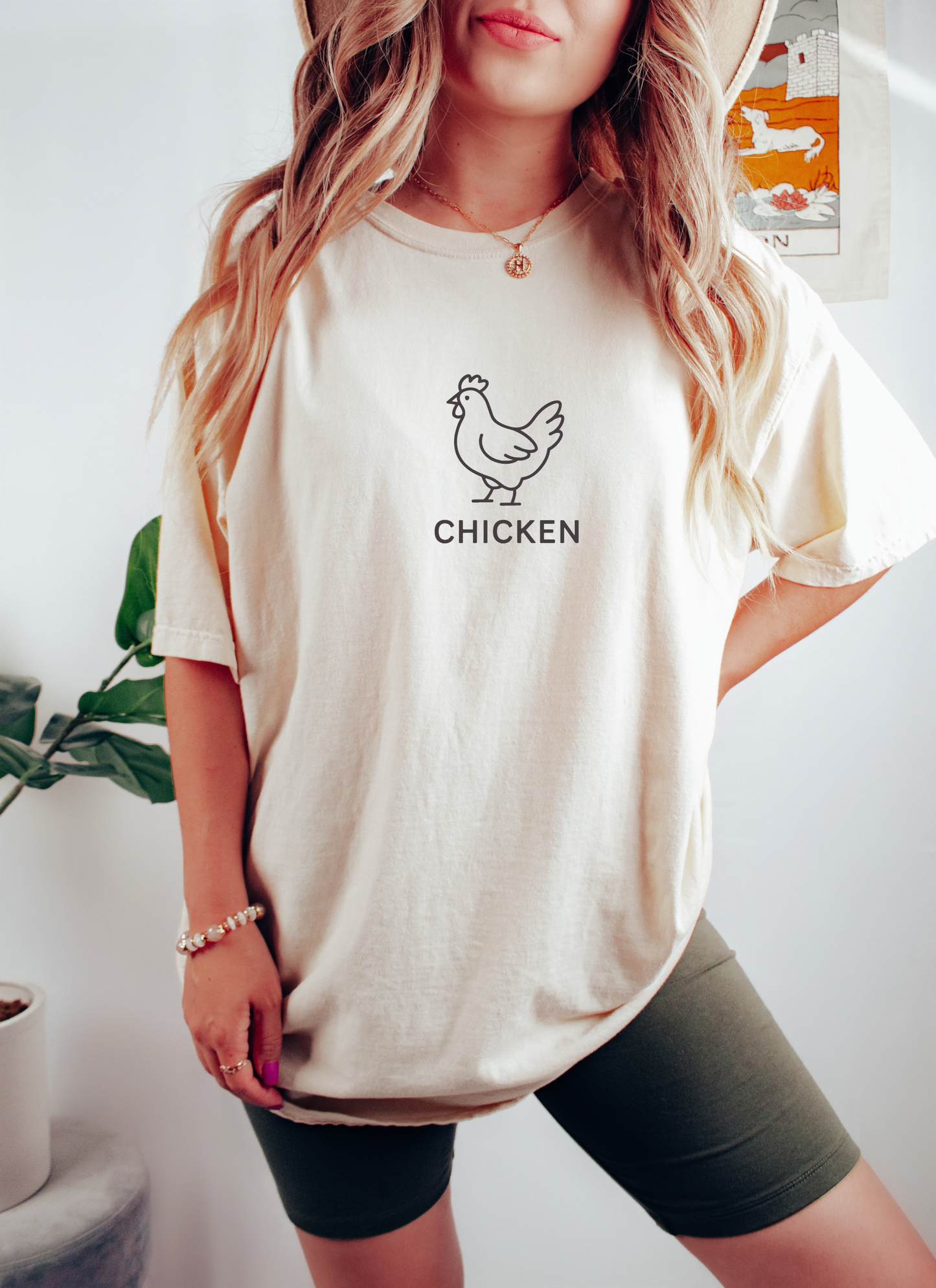 Chicken T-Shirt – Minimalist Farm Animal Tee for Chicken Lovers & Backyard Farmers