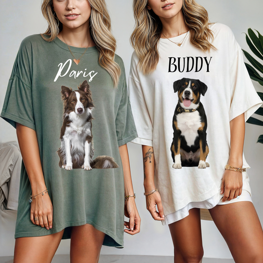Custom Paw Print Tees: Personalized Pet Photo Shirts for Pet Lovers