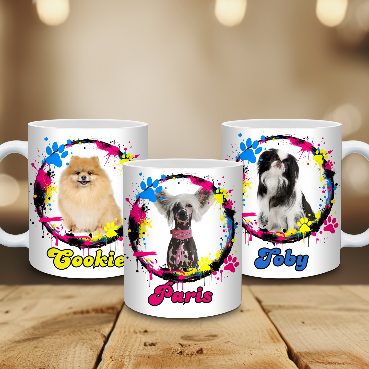 Paws & Spray: Graffiti Vibes Custom Pet Mug Ceramic Mug - 11oz & 15oz