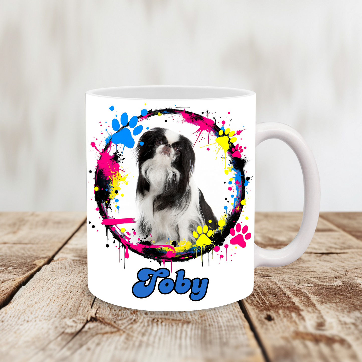 Paws & Spray: Graffiti Vibes Custom Pet Mug Ceramic Mug - 11oz & 15oz