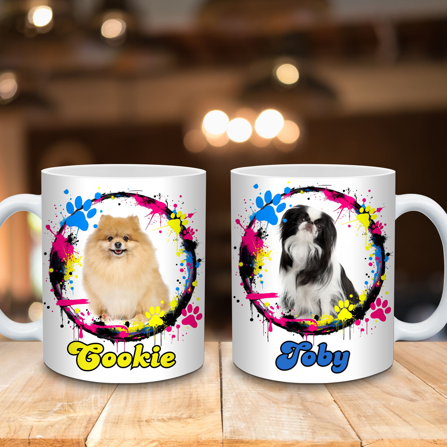 Paws & Spray: Graffiti Vibes Custom Pet Mug Ceramic Mug - 11oz & 15oz