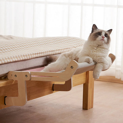 Cat Hanging Bed Wood Assembly