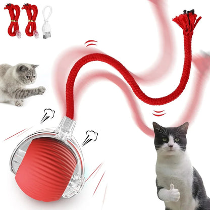 Rotating Smart Ball Cat Toy -USB Rechargeable