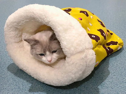 Cat Sleeping Bag Soft Cuddly Fluffy Feel