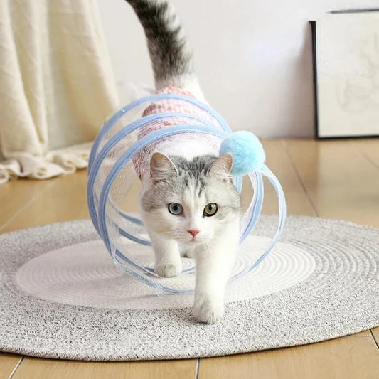 Folding Cat Tunnel Pet Toys