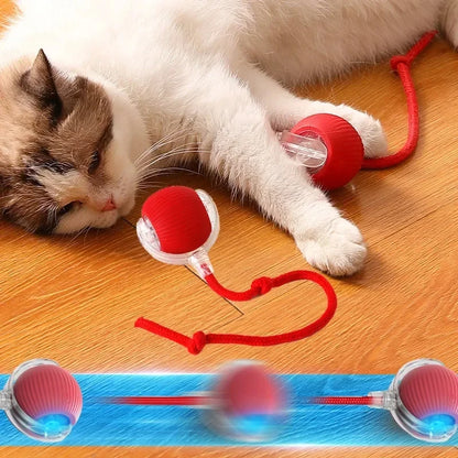 Rotating Smart Ball Cat Toy -USB Rechargeable