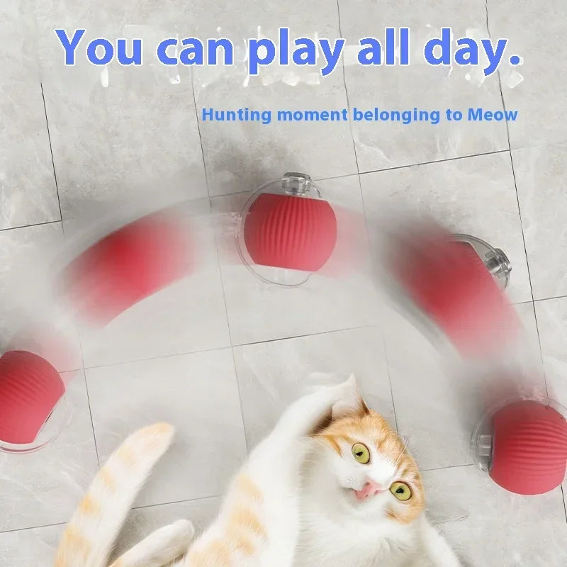 Rotating Smart Ball Cat Toy -USB Rechargeable